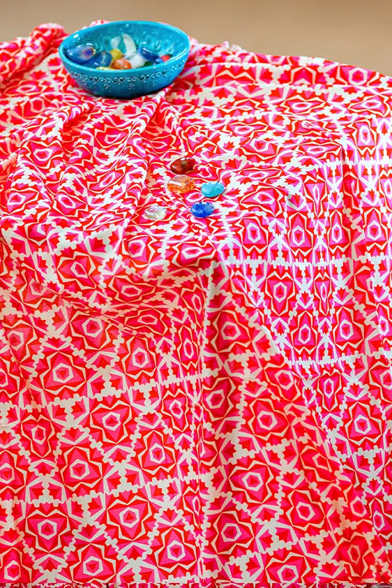 Alaia Unstitched 1 Piece Printed Lawn Shirt - Elegante 